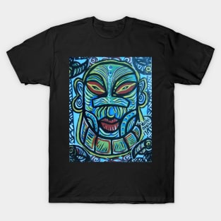 Tiki mask and birds T-Shirt